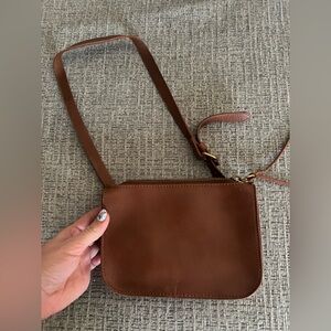 Madewell Brown Leather Crossbody Bag